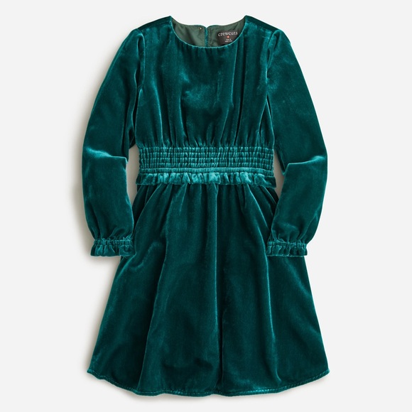Crewcuts Other - Crew Cuts Smocked Velvet Dress